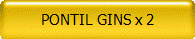 PONTIL GINS x 2